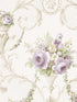 In register Ornamental Floral wallpaper in beige purple yellow color - pattern number CI38231 - by Patton Norwall in the Classic Impressions collection