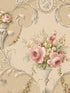 In register Ornamental Floral wallpaper in brown red yellow color - pattern number CI38234 - by Patton Norwall in the Classic Impressions collection