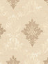 In register Silk Damask wallpaper in beiges creams gold color - pattern number CI38240 - by Patton Norwall in the Classic Impressions collection