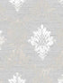 In register Silk Damask wallpaper in silver grey color - pattern number CI38241 - by Patton Norwall in the Classic Impressions collection