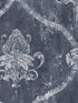 Regal Damask fabric in blue silver color - pattern number CI38252 - by Patton Norwall in the Classic Impressions collection