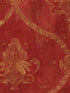Regal Damask fabric in red tan ochre terra cotta color - pattern number CI38254 - by Patton Norwall in the Classic Impressions collection