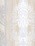 String Damask fabric in grey cream silver color - pattern number CI38263 - by Patton Norwall in the Classic Impressions collection