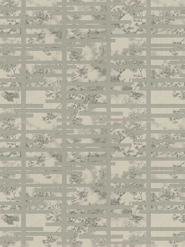 Fuji wallpaper in beige grey color - pattern number 9351 - by Armani Casa in the Graphic Elements collection