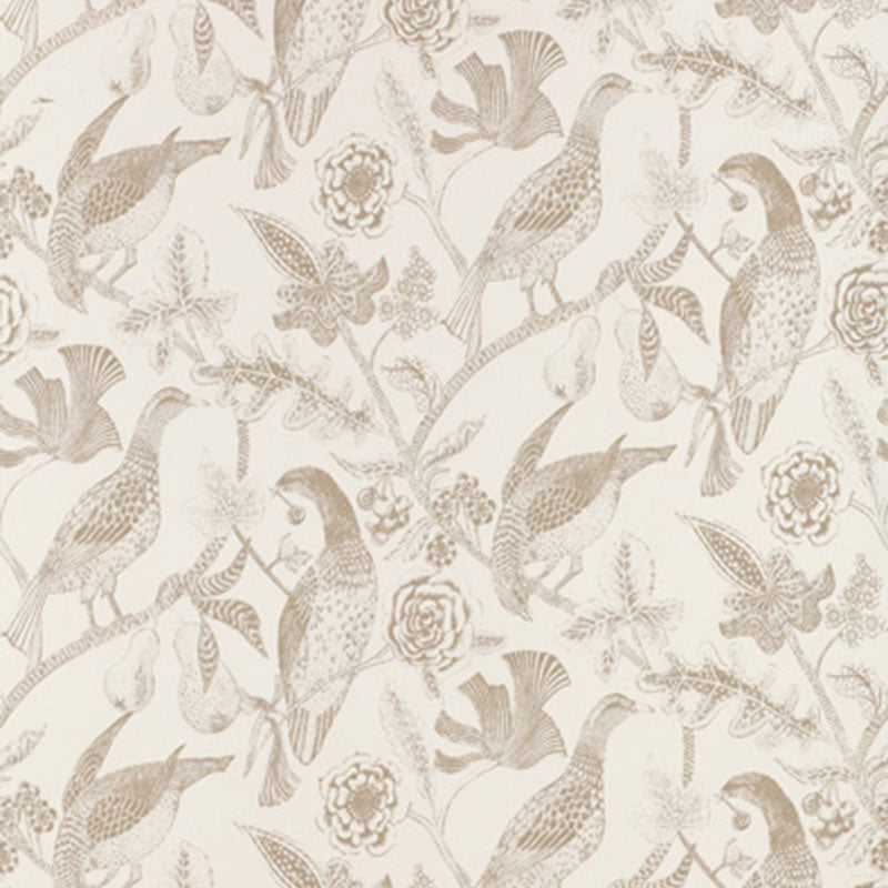 Katmandu wallpaper in beige color - pattern number 2700200 - by Schumacher in the Perennial Favorites collection