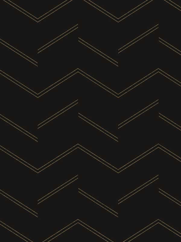 Aviator Abstract Chevron wallpaper in black color - pattern number 4178-4434 - by Warner in the Modern Expressions collection