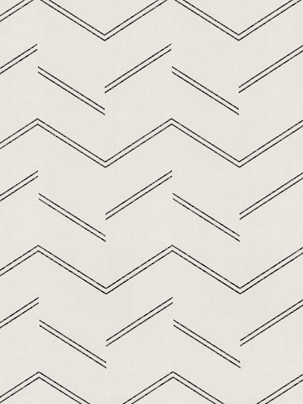 Aviator Abstract Chevron wallpaper in ivory color - pattern number 4178-4436 - by Warner in the Modern Expressions collection