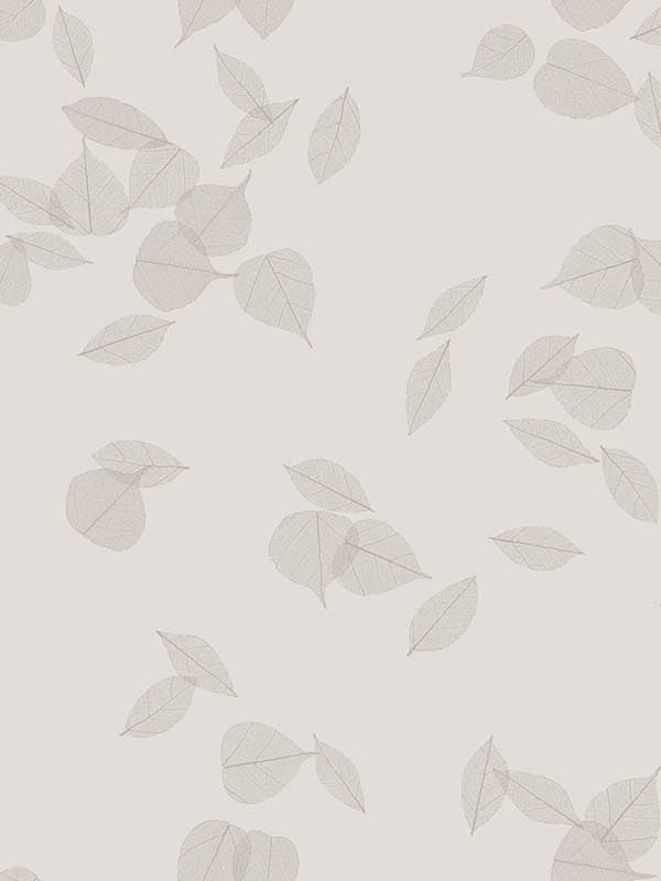 Myles Leaves wallpaper in light grey color - pattern number 4174-4648 - by Warner in the Grasscloth Resource Volume 2 collection