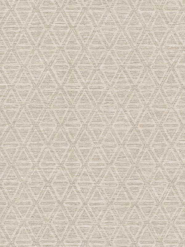 Kelce Geometric Faux Grasscloth wallpaper in silver color - pattern number 4183-4824 - by Warner in the Grasscloth Resource Volume 2 collection