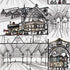 Trains fabric in multi on white color - pattern number 2703940 - by Schumacher in the Exuberant Prints collection