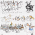 Horses Wallpaper in multi on white color - pattern number 2703960 - by Schumacher in the Backdrop I collection