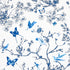 Birds and Butterflies wallpaper in porcelain color - pattern number 2704421 - by Schumacher in the Flight of Fancy collection