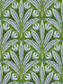 Attingham fabric in cobalt green color - pattern number W0193/01.CAC.0 - by Clarke and Clarke in the Secret Garden Wallcoverings collection