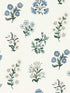 Leiden fabric in denim color - pattern number W0194/03.CAC.0 - by Clarke and Clarke in the Secret Garden Wallcoverings collection