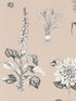 Roseraie fabric in blush color - pattern number W0197/01.CAC.0 - by Clarke and Clarke in the Secret Garden Wallcoverings collection