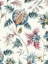 Sizergh fabric in teal berry color - pattern number W0198/04.CAC.0 - by Clarke and Clarke in the Secret Garden Wallcoverings collection