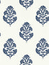 Standen fabric in midnight color - pattern number W0199/03.CAC.0 - by Clarke and Clarke in the Secret Garden Wallcoverings collection