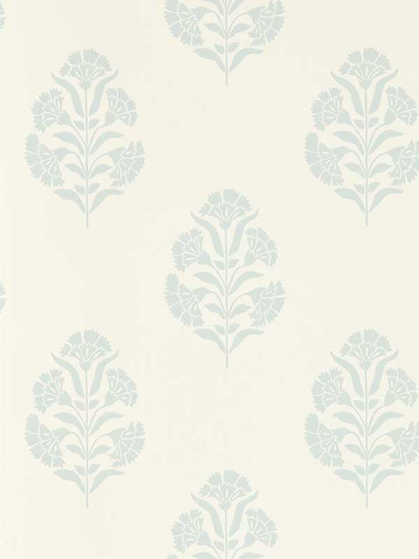 Standen fabric in mineral color - pattern number W0199/04.CAC.0 - by Clarke and Clarke in the Secret Garden Wallcoverings collection
