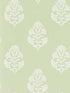 Standen fabric in sage color - pattern number W0199/06.CAC.0 - by Clarke and Clarke in the Secret Garden Wallcoverings collection