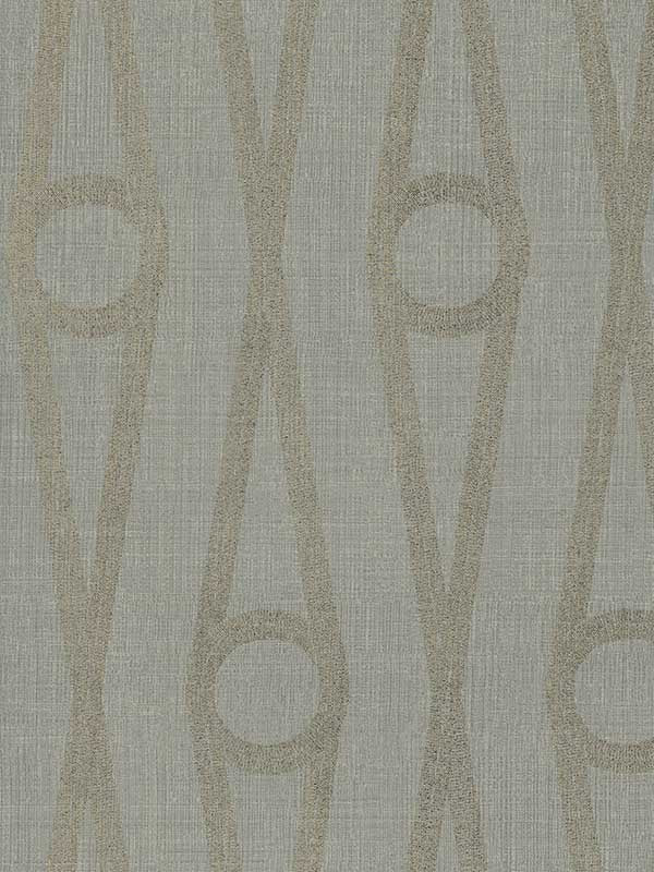 Henlein fabric in grey color - pattern number AB3013 - by Antonina Vella in the Artifacts collection