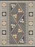 Tapa Mural 3 Panel fabric in sienna color - pattern number AB3057M - by Antonina Vella in the Artifacts collection