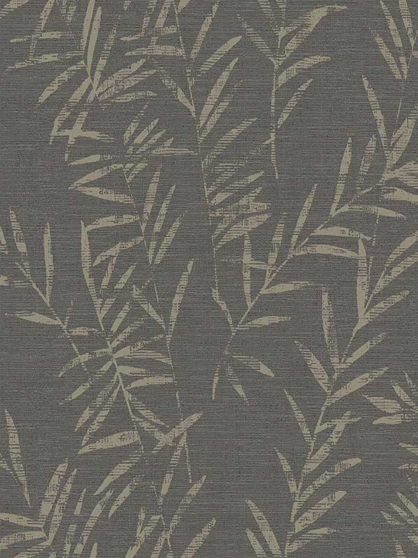 Allerton Bamboo wallpaper in black color - pattern number AB3061 - by Antonina Vella in the Artifacts collection