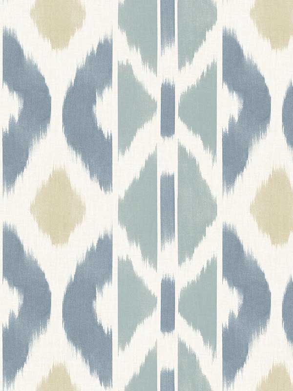 Patan wallpaper in denim color - pattern number AB3094 - by Antonina Vella in the Artifacts collection