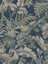 Heronwood fabric in navy color - pattern number AB3103 - by Antonina Vella in the Artifacts collection