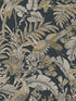 Heronwood fabric in black color - pattern number AB3104 - by Antonina Vella in the Artifacts collection