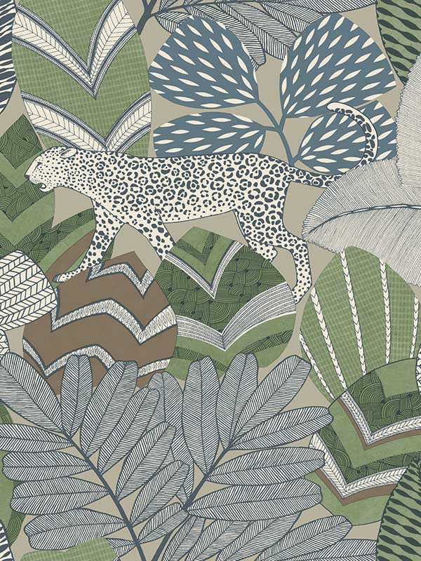 Namiri wallpaper in blue color - pattern number AB3115 - by Antonina Vella in the Artifacts collection