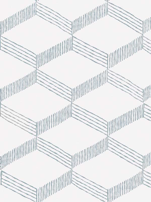 Palisades Paperweave wallpaper in smokey blue color - pattern number BO6723 - by Antonina Vella in the Artifacts collection