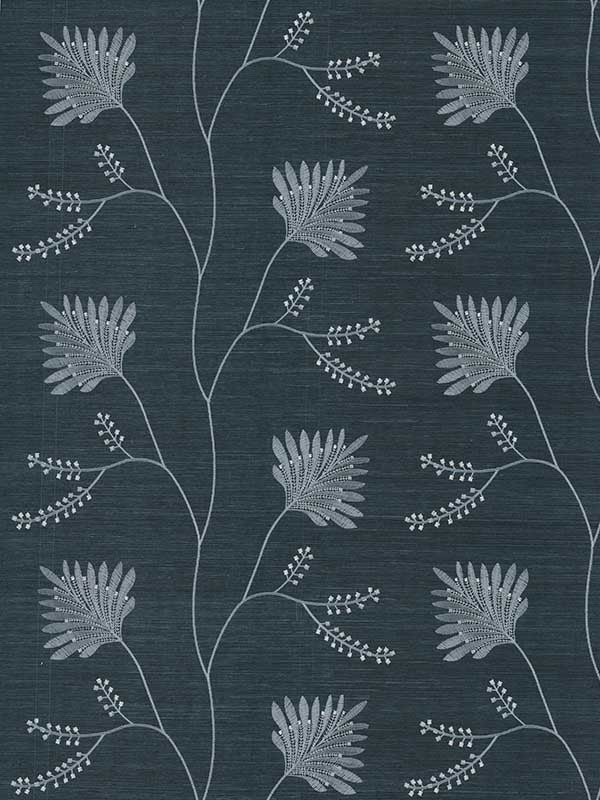 Laelynn fabric in navy color - pattern number MX9608 - by Ronald Redding in the Astoria collection