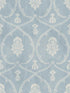 Royal Damask fabric in blue color - pattern number MX9644 - by Ronald Redding in the Astoria collection
