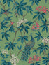 Peacock Estate fabric in green color - pattern number MX9664 - by Ronald Redding in the Astoria collection
