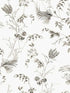 Floral Lace wallpaper in black color - pattern number MX9682 - by Ronald Redding in the Astoria collection
