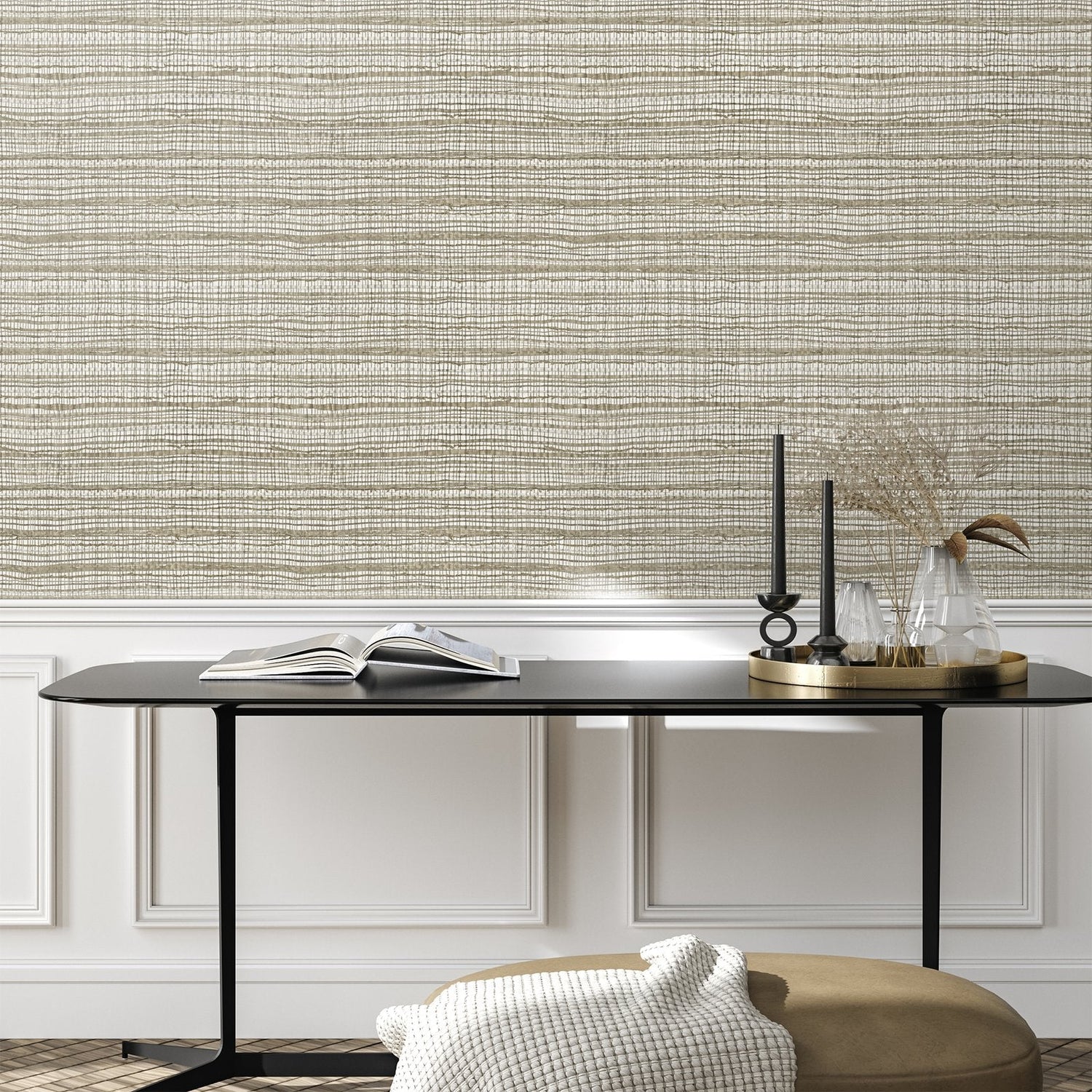 Fondo wallpaper in beige color - pattern number GH27091-23 - by Galerie in the Salt collection