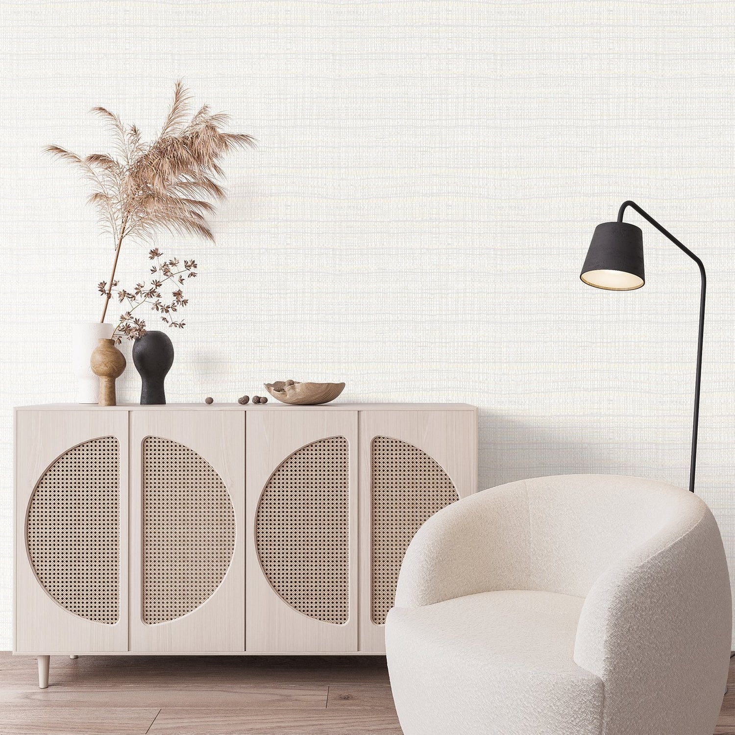 Fondo wallpaper in cream color - pattern number GH27095-23 - by Galerie in the Salt collection