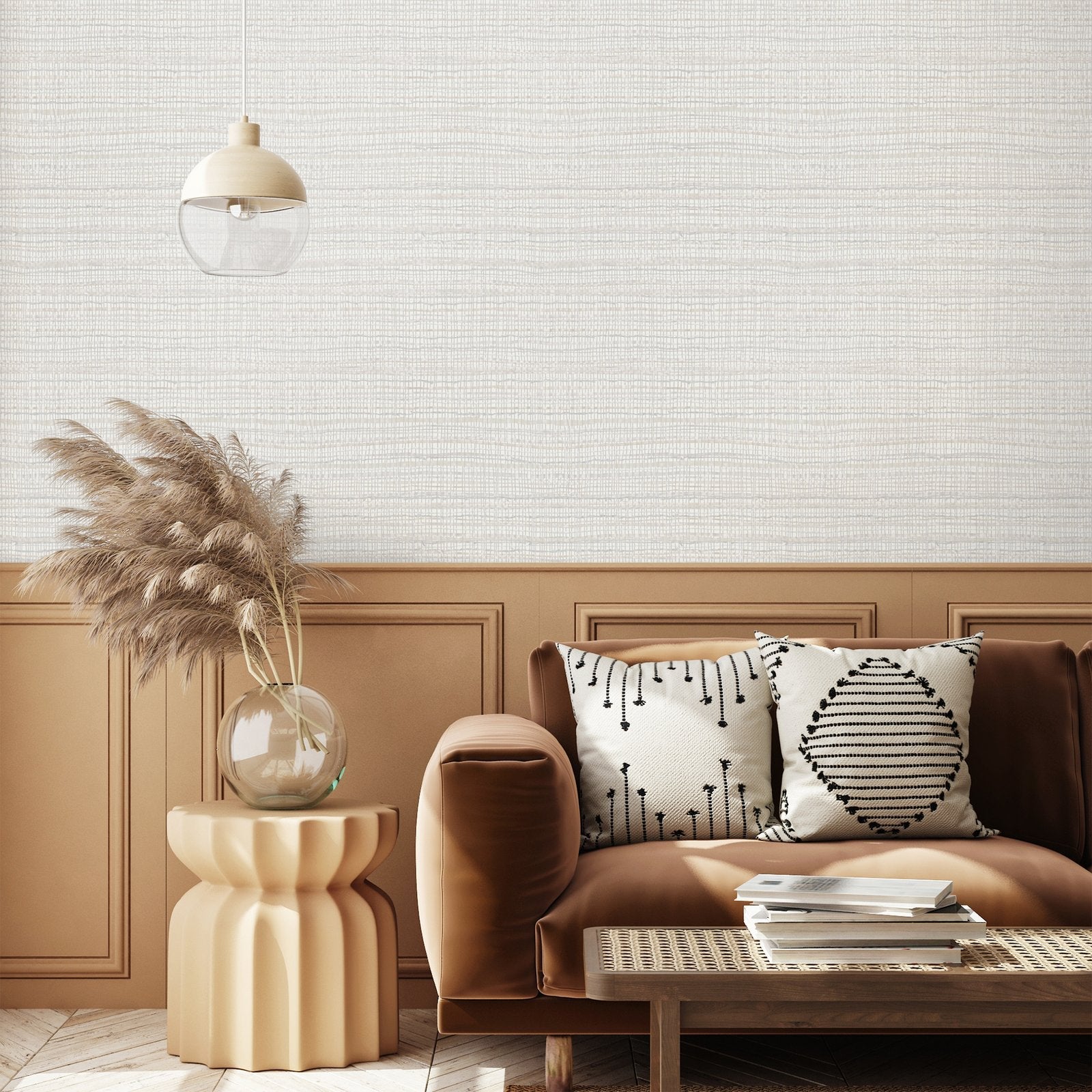 Wild Grass wallpaper in beige color - pattern number GH27098-23 - by Galerie in the Pepper collection