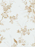 Bird Chinoiserie fabric in blue gold color - pattern number 125121 - by Graham and Brown in the Rachel Ashwell Shabby Chic Collection collection