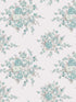 Rose Blossom wallpaper in teal color - pattern number 125134 - by Graham and Brown in the Rachel Ashwell Shabby Chic Collection collection