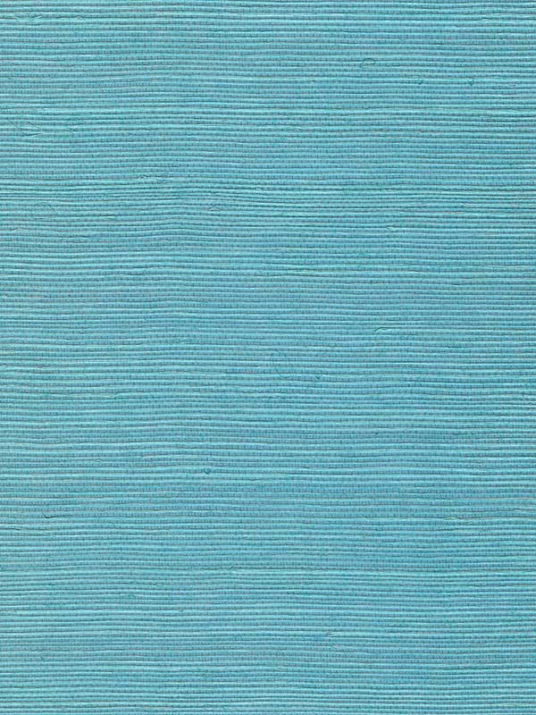 Chiyo Sisal wallpaper in turquoise color - pattern number WNR2114.WT.0 - by Winfield Thybony in the Natural Resources Vol. II collection