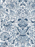 Blanche Floral Damask fabric in blue color - pattern number 4147-27372 - by A Street Prints in the Haberdashery collection