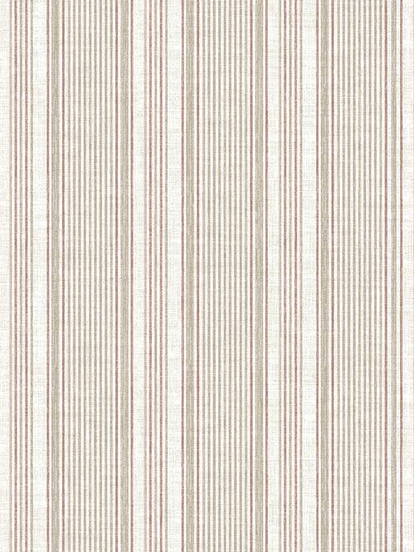 Ayanna Striped wallpaper in rust color - pattern number 4147-27396 - by A Street Prints in the Haberdashery collection