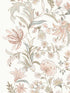 Teonna Floral Stripe wallpaper in light pink color - pattern number 4147-27399 - by A Street Prints in the Haberdashery collection