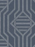 Essex Geometric wallpaper in navy color - pattern number 4147-27402 - by A Street Prints in the Haberdashery collection