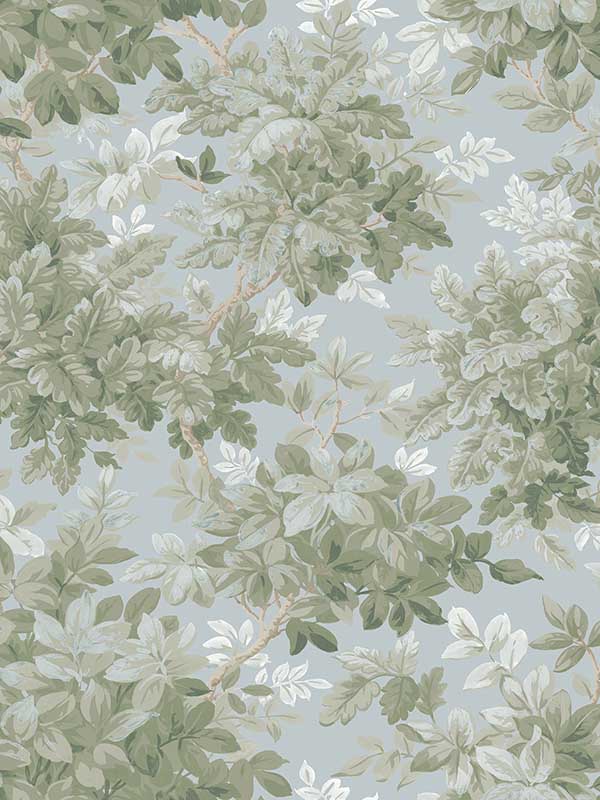 Greenwood Deciduous wallpaper in light blue color - pattern number 4147-80007 - by A Street Prints in the Haberdashery collection