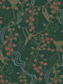 Linden Jungle Canopy fabric in dark green color - pattern number 4147-80008 - by A Street Prints in the Haberdashery collection