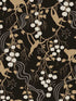 Linden Jungle Canopy fabric in black color - pattern number 4147-80009 - by A Street Prints in the Haberdashery collection