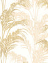 Rattan Palm wallpaper in gold color - pattern number 4168-17739 - by Advantage in the Kitchen and Bath 2 collection