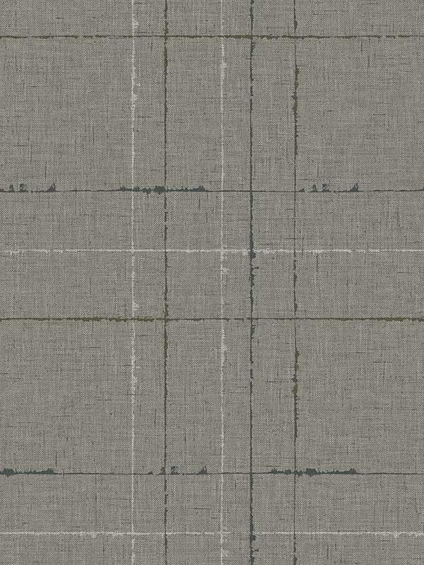 Gorton Plaid wallpaper in mocha color - pattern number TH90110 - by Seabrook in the Fibers and Threads collection
